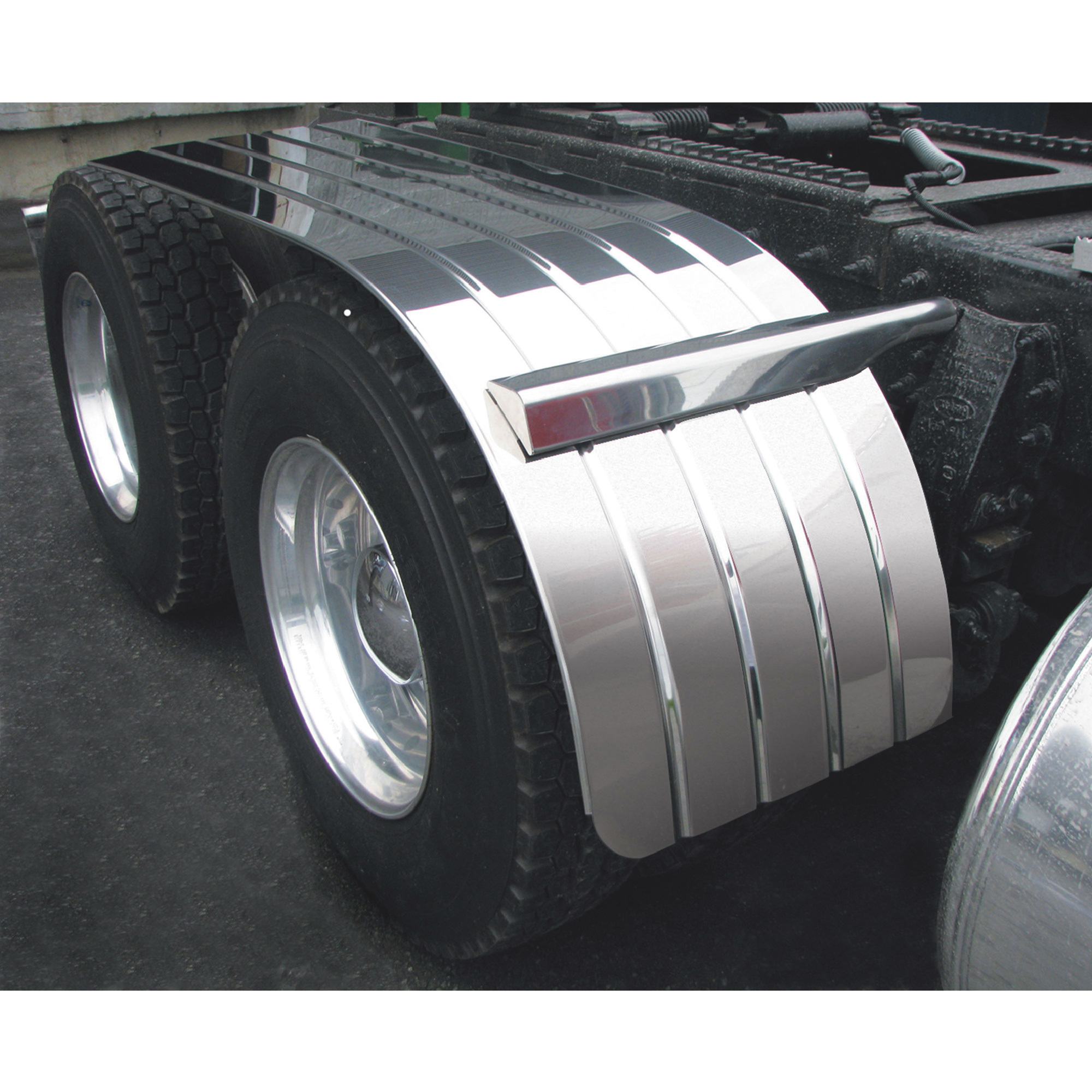 Trux Accessories Ribbed Half Truck Fender, 66in.L, Model# TFEN-H34